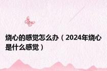 烧心的感觉怎么办（2024年烧心是什么感觉）