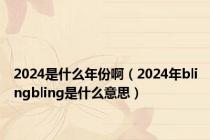 2024是什么年份啊（2024年blingbling是什么意思）