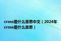 cross是什么意思中文（2024年cross是什么意思）