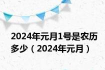 2024年元月1号是农历多少（2024年元月）