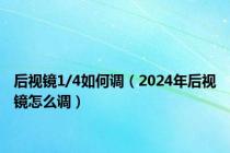 后视镜1/4如何调（2024年后视镜怎么调）