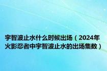 宇智波止水什么时候出场（2024年火影忍者中宇智波止水的出场集数）