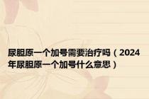 尿胆原一个加号需要治疗吗（2024年尿胆原一个加号什么意思）