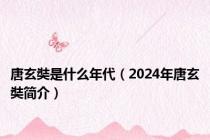 唐玄奘是什么年代（2024年唐玄奘简介）