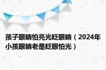 孩子眼睛怕亮光眨眼睛（2024年小孩眼睛老是眨眼怕光）