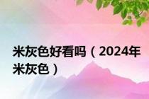 米灰色好看吗（2024年米灰色）