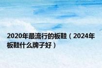 2020年最流行的板鞋（2024年板鞋什么牌子好）