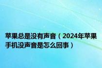 苹果总是没有声音（2024年苹果手机没声音是怎么回事）