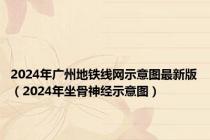 2024年广州地铁线网示意图最新版（2024年坐骨神经示意图）