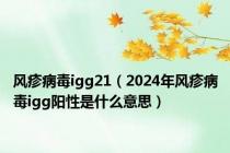 风疹病毒igg21（2024年风疹病毒igg阳性是什么意思）