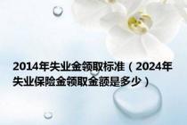 2014年失业金领取标准（2024年失业保险金领取金额是多少）