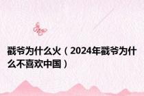 戳爷为什么火（2024年戳爷为什么不喜欢中国）