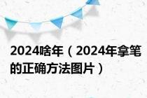 2024啥年（2024年拿笔的正确方法图片）