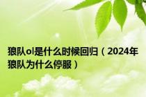 狼队ol是什么时候回归（2024年狼队为什么停服）