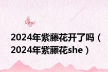 2024年紫藤花开了吗（2024年紫藤花she）