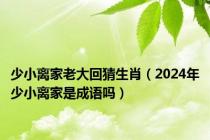 少小离家老大回猜生肖（2024年少小离家是成语吗）