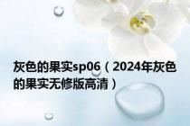 灰色的果实sp06（2024年灰色的果实无修版高清）