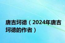 唐吉坷德（2024年唐吉坷德的作者）