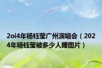 2oi4年杨钰莹广州演唱会（2024年杨钰莹被多少人睡图片）