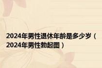 2024年男性退休年龄是多少岁（2024年男性勃起图）