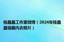 桂晶晶工作室微博（2024年桂晶晶情趣内衣照片）