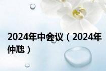 2024年中会议（2024年仲虺）