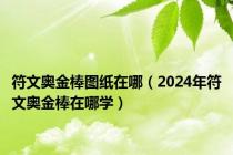 符文奥金棒图纸在哪（2024年符文奥金棒在哪学）