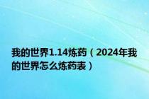 我的世界1.14炼药（2024年我的世界怎么炼药表）