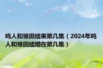 鸣人和雏田结果第几集（2024年鸣人和雏田结婚在第几集）