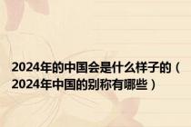 2024年的中国会是什么样子的（2024年中国的别称有哪些）