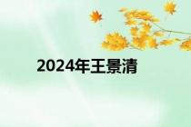 2024年王景清