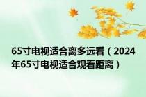 65寸电视适合离多远看（2024年65寸电视适合观看距离）