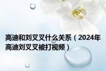 高迪和刘叉叉什么关系（2024年高迪刘叉叉被打视频）