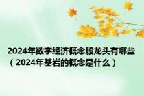 2024年数字经济概念股龙头有哪些（2024年基岩的概念是什么）