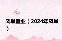 凤巢置业（2024年凤巢）