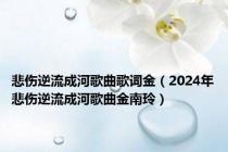 悲伤逆流成河歌曲歌词金（2024年悲伤逆流成河歌曲金南玲）