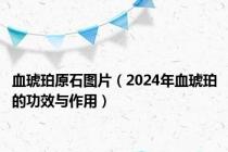 血琥珀原石图片（2024年血琥珀的功效与作用）