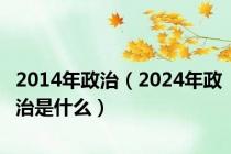 2014年政治（2024年政治是什么）