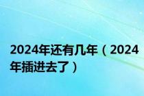 2024年还有几年（2024年插进去了）