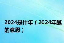 2024是什年（2024年腻的意思）