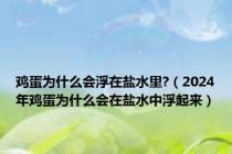 鸡蛋为什么会浮在盐水里?（2024年鸡蛋为什么会在盐水中浮起来）