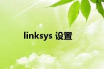 linksys 设置