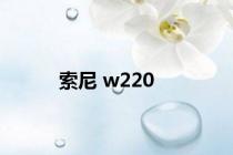 索尼 w220